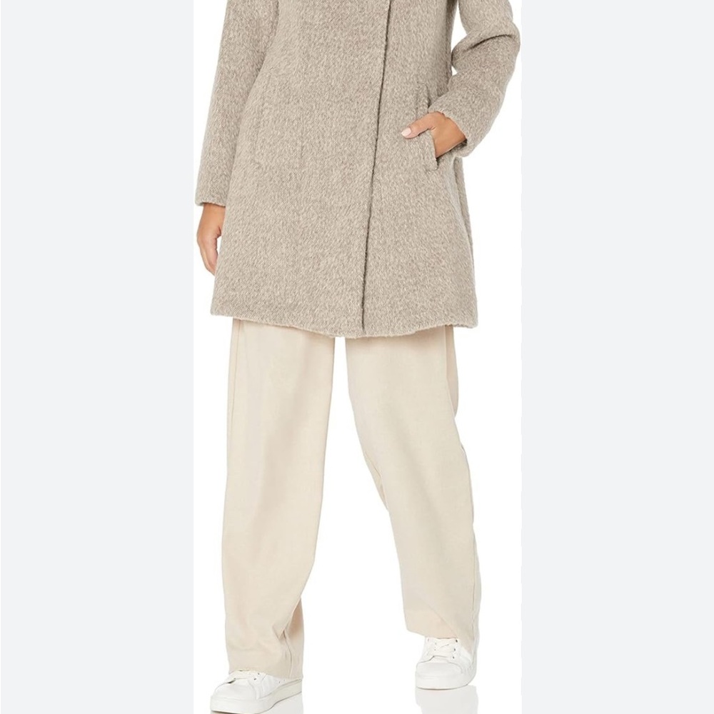 Kenneth Cole Taupe Wool Blend Coat
